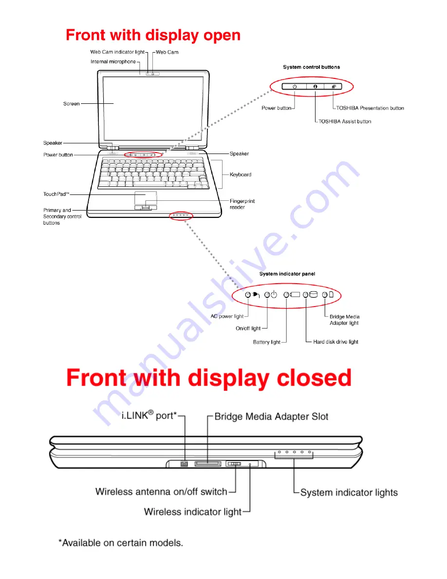 Toshiba M8-S8011X Specifications Download Page 6