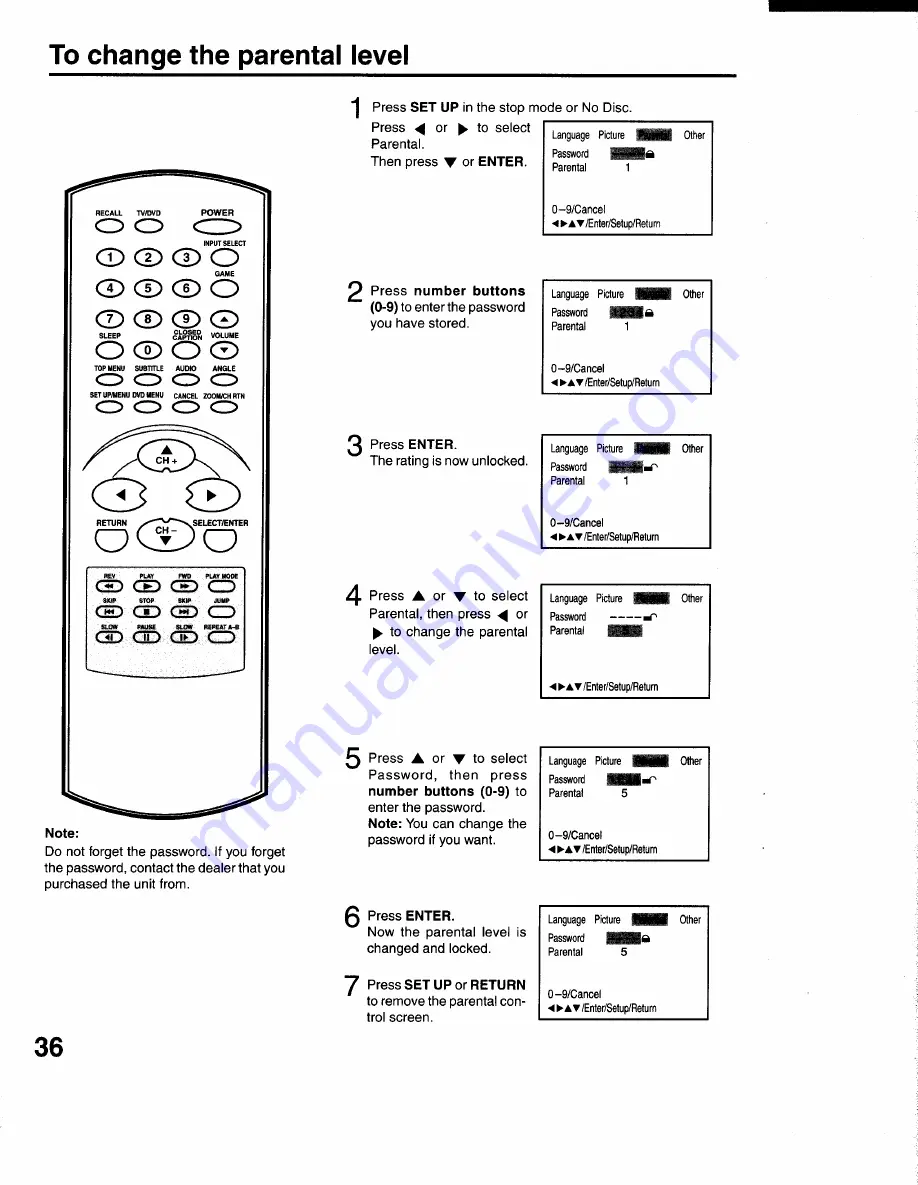 Toshiba MD20FM1 Скачать руководство пользователя страница 36