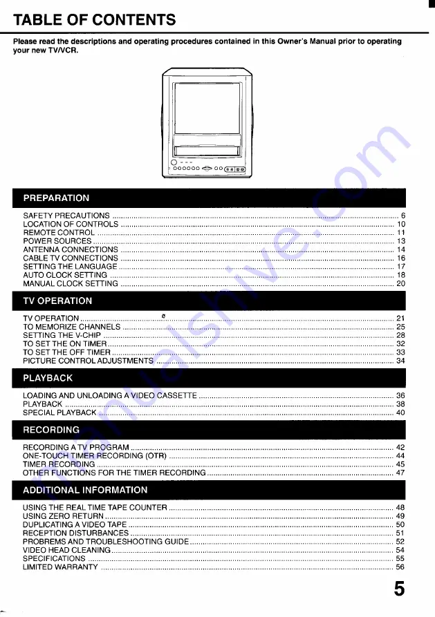 Toshiba MV9DL2 Owner'S Manual Download Page 7