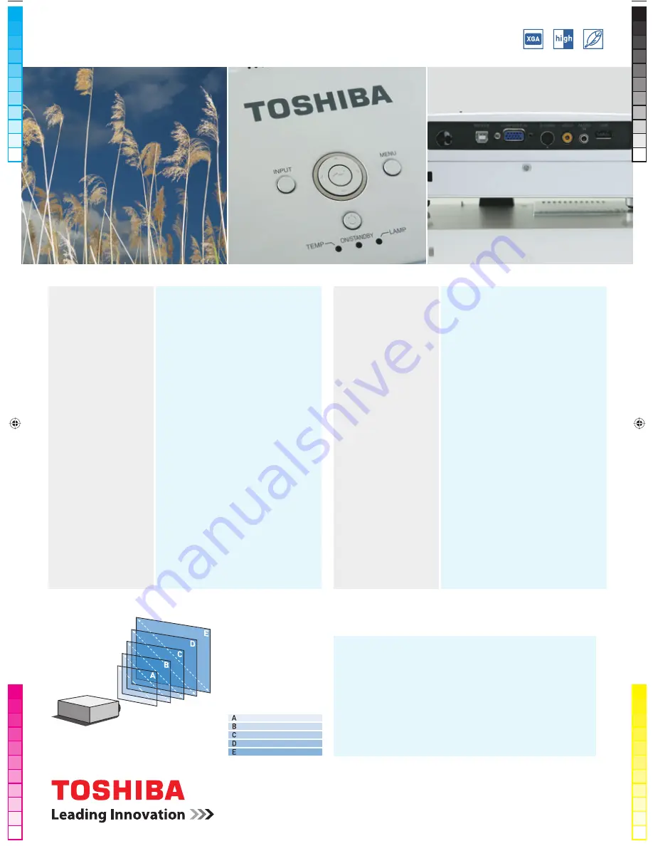 Toshiba P9 Specifications Download Page 2