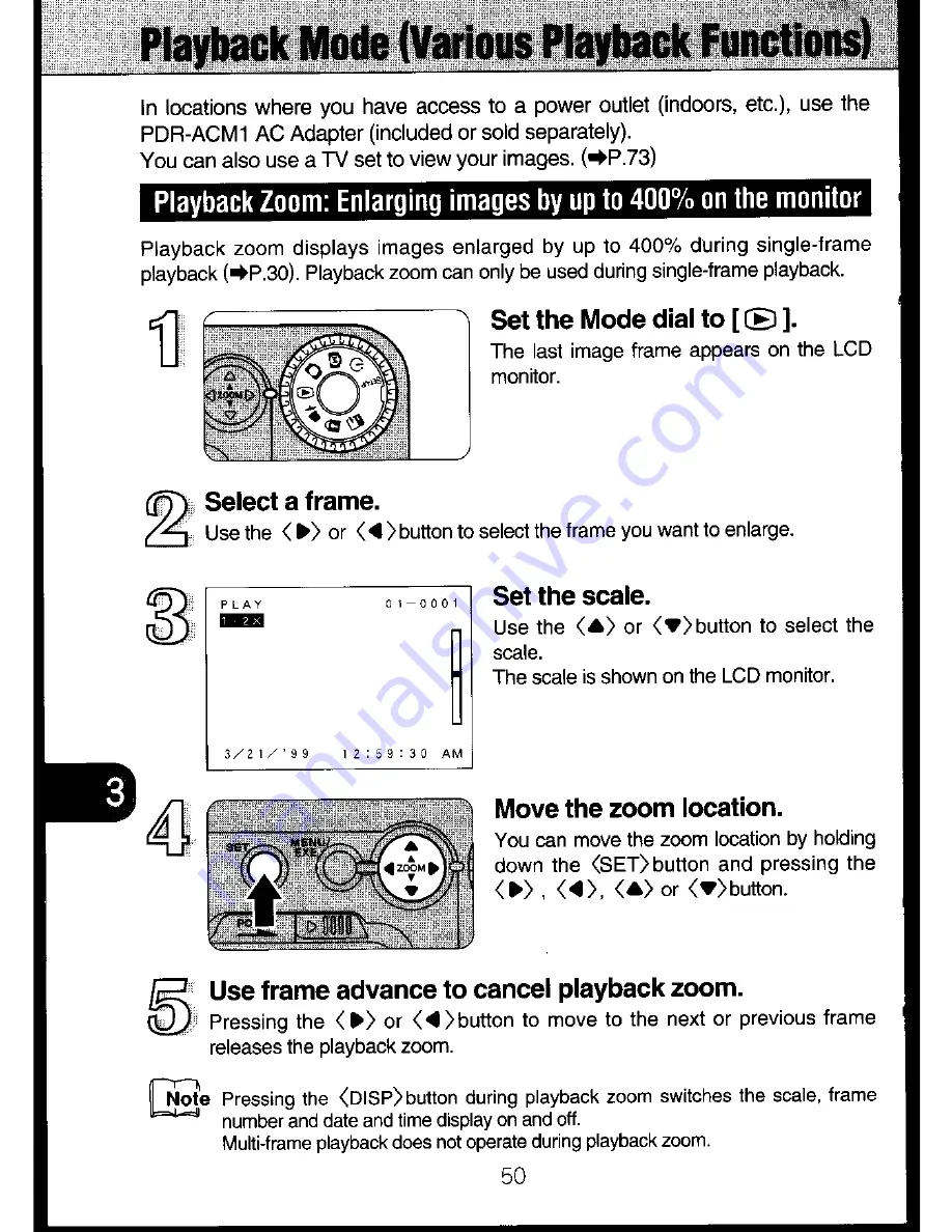 Toshiba PDR-M3 Owner'S Manual Download Page 50