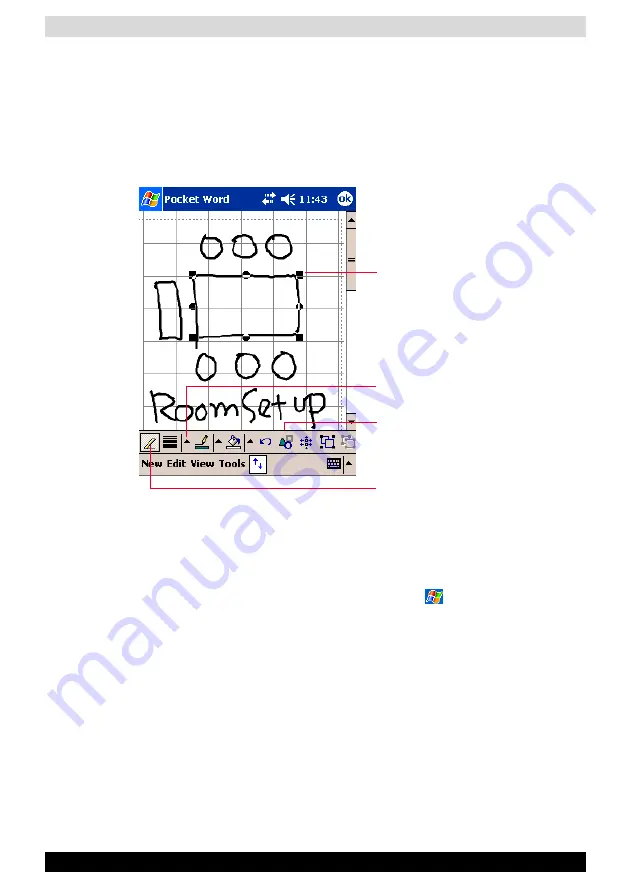 Toshiba Pockey PC e800 Скачать руководство пользователя страница 77