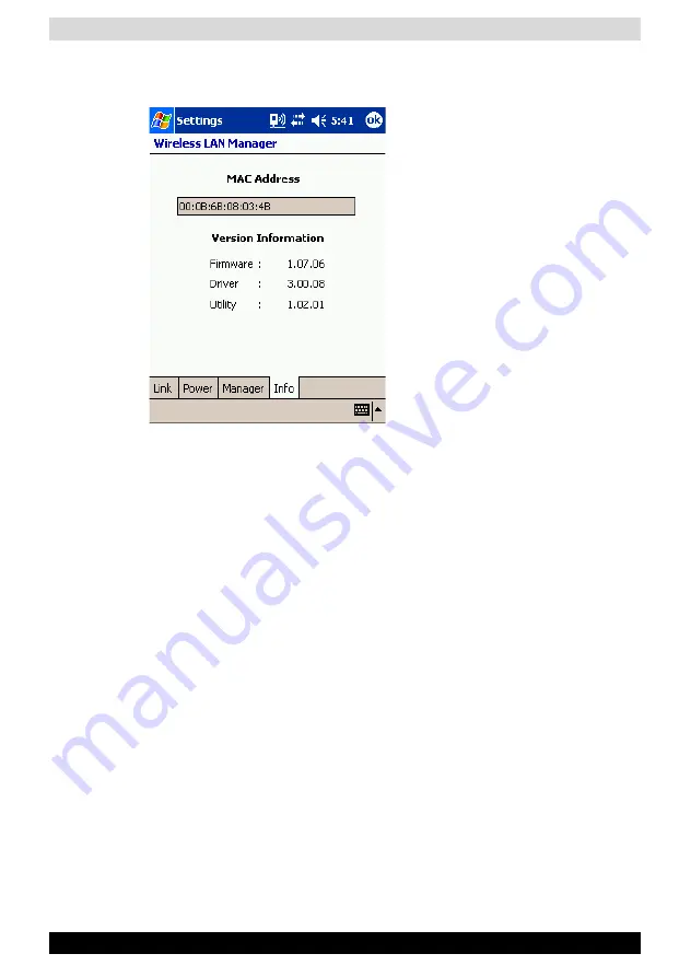 Toshiba Pockey PC e800 User Manual Download Page 115