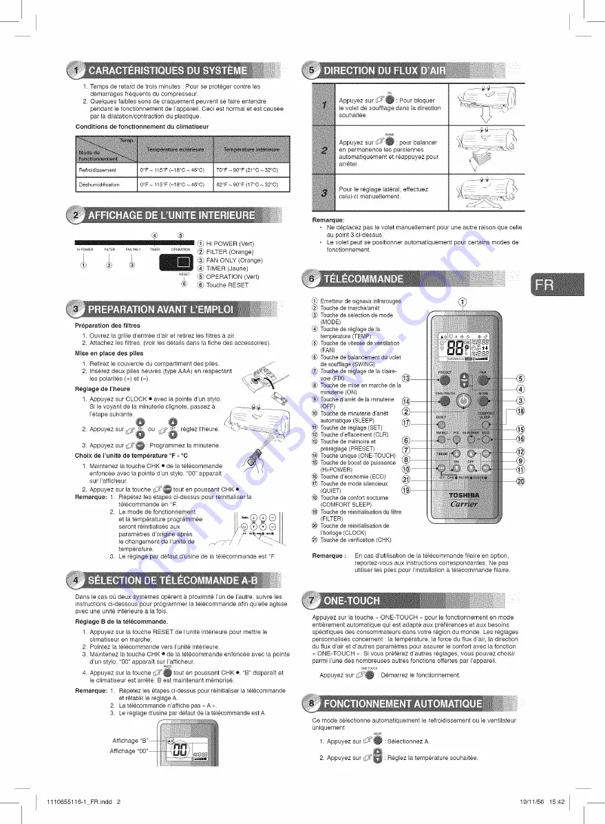 Toshiba RAS 09EACV Series Owner'S Manual Download Page 9