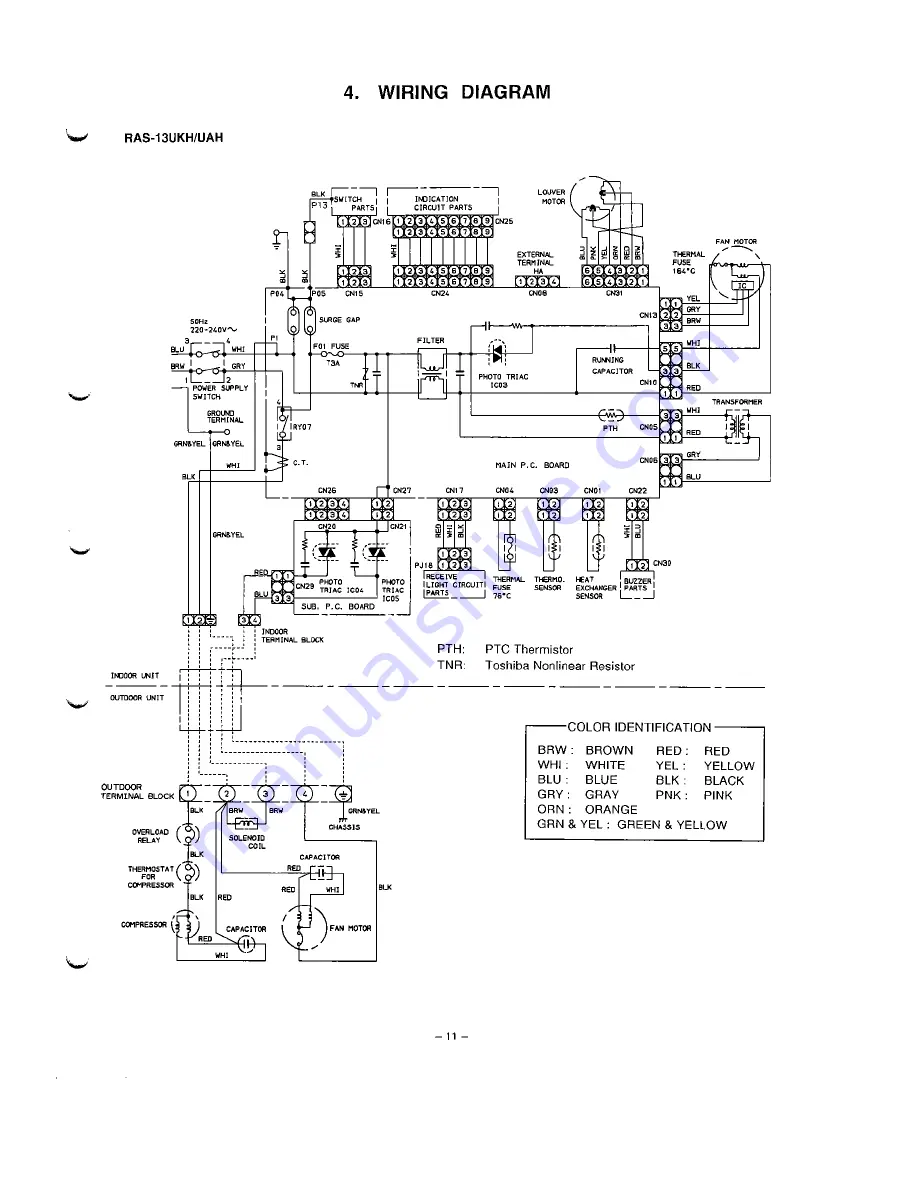 Toshiba RAS-13UKH/UAH Manual Download Page 11