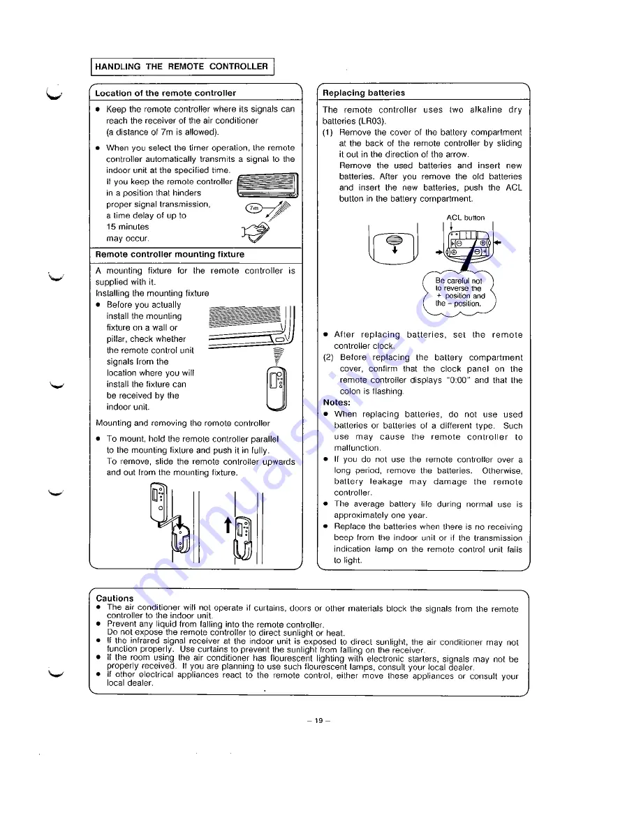 Toshiba RAS-13UKH/UAH Manual Download Page 19