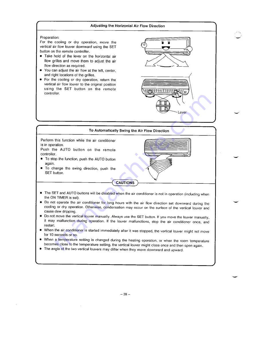 Toshiba RAS-13UKH/UAH Manual Download Page 28