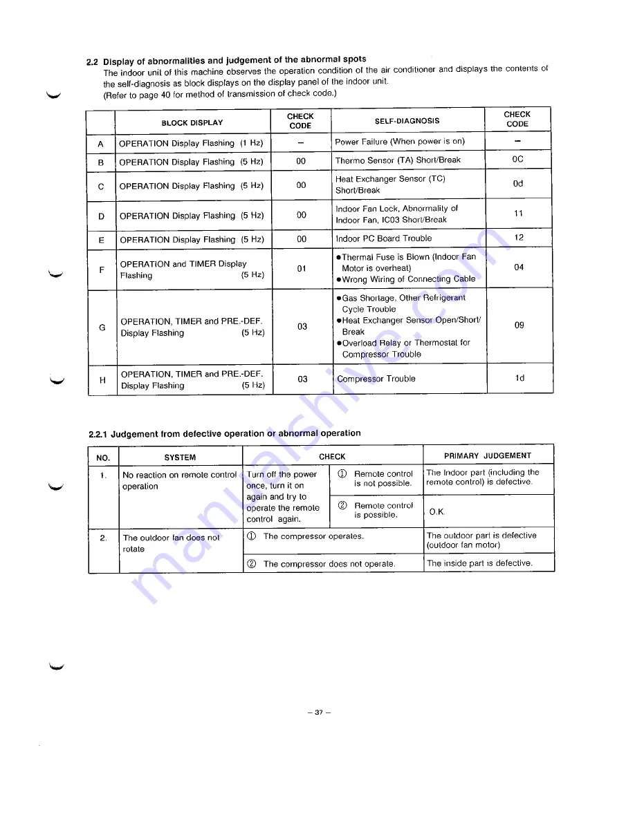 Toshiba RAS-13UKH/UAH Manual Download Page 37