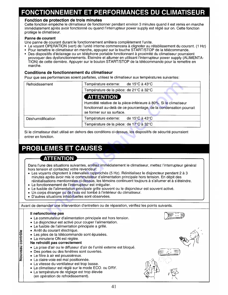 Toshiba RAS-18UA-E Owner'S Manual Download Page 44