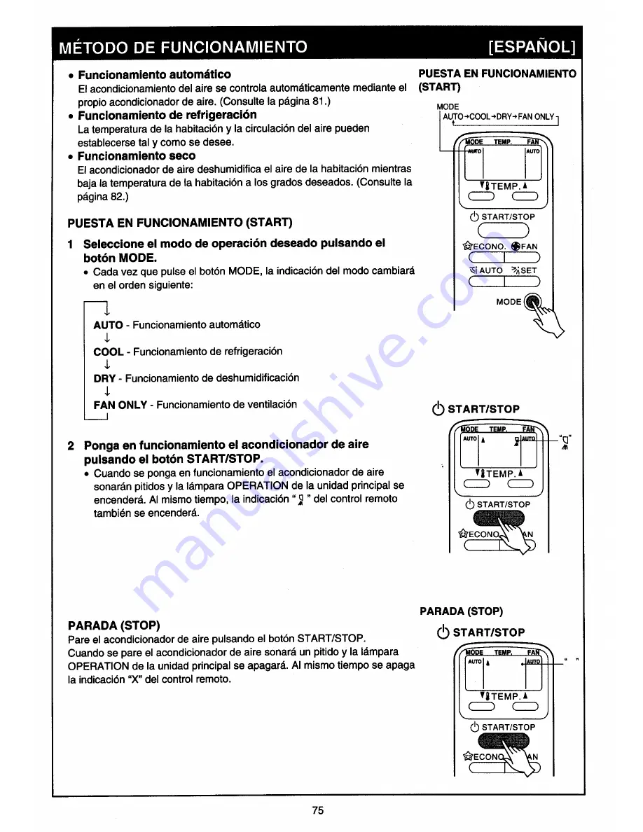 Toshiba RAS-24BAX Скачать руководство пользователя страница 73