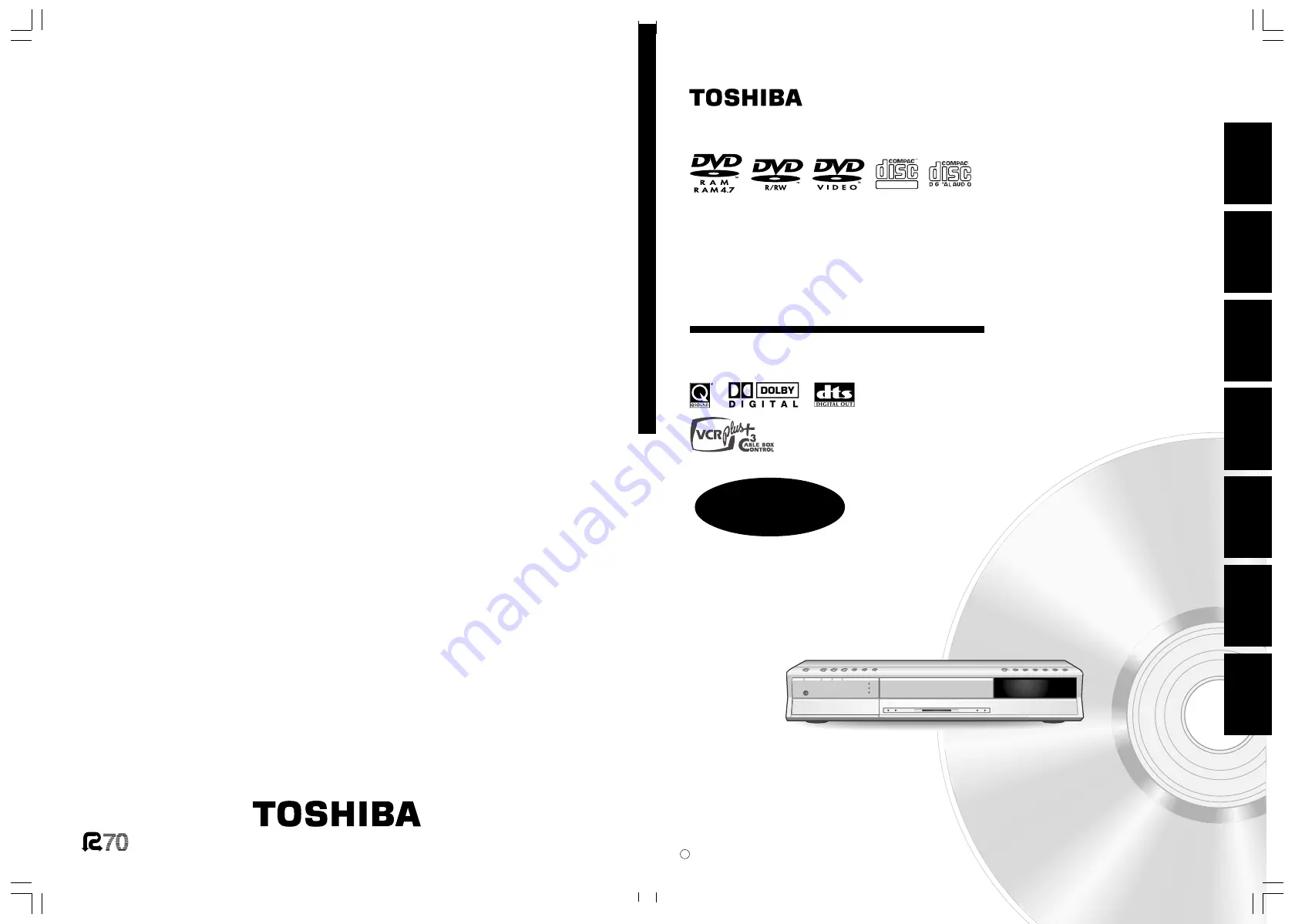 Toshiba RD-XS32SC Owner'S Manual Download Page 1