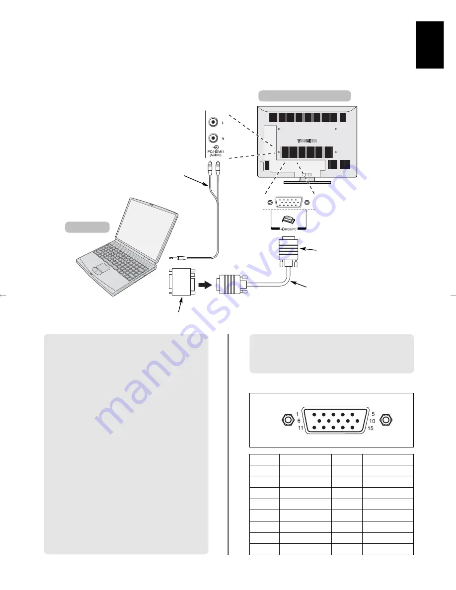 Toshiba Regza 47WLG66 Owner'S Manual Download Page 7