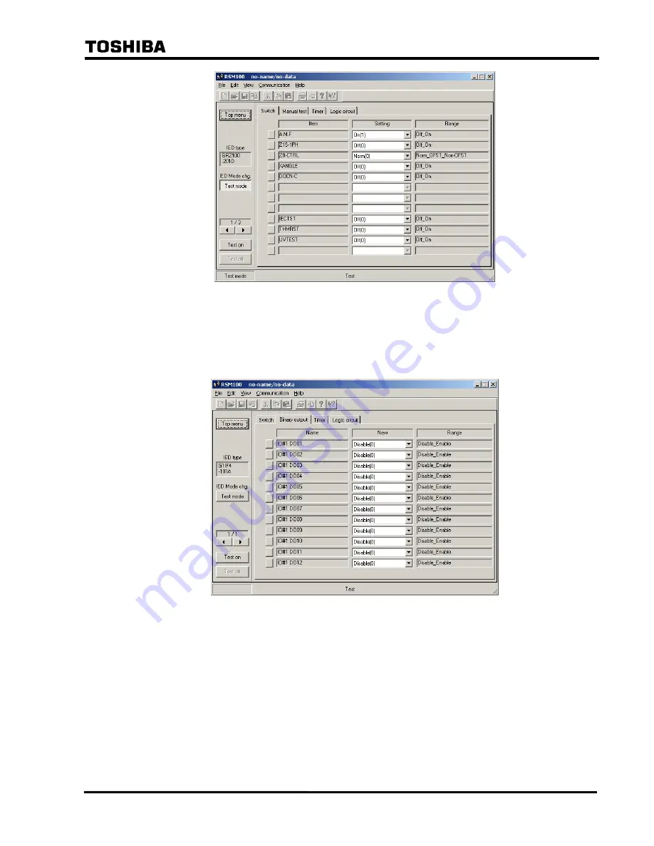 Toshiba RSM 100 Instruction Manual Download Page 69