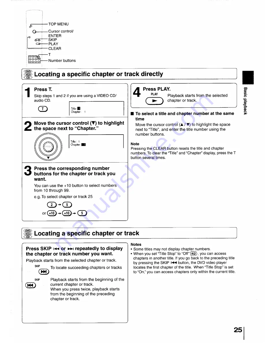 Toshiba SD-2200 Owner'S Manual Download Page 25