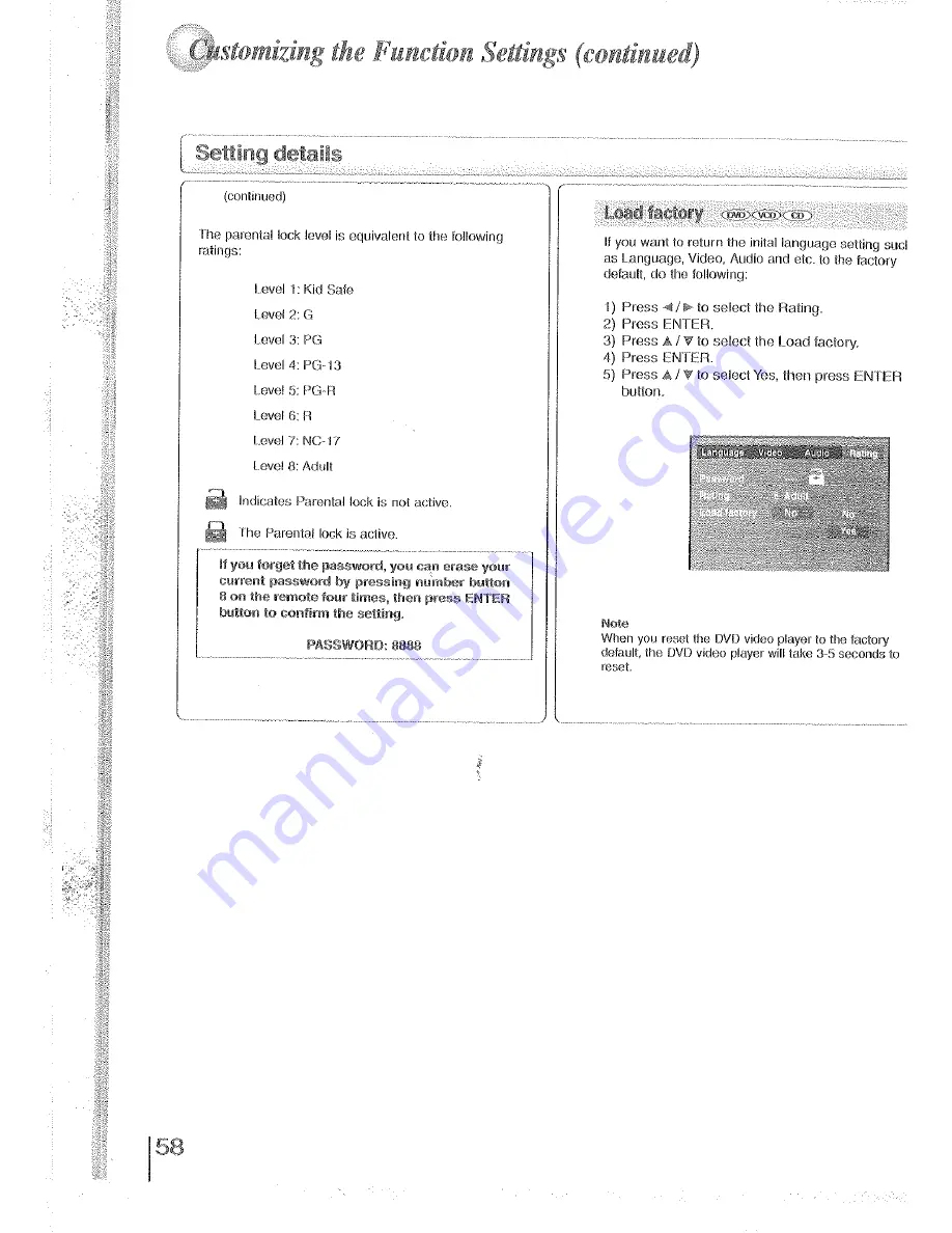 Toshiba SD-2960SY Owner'S Manual Download Page 60