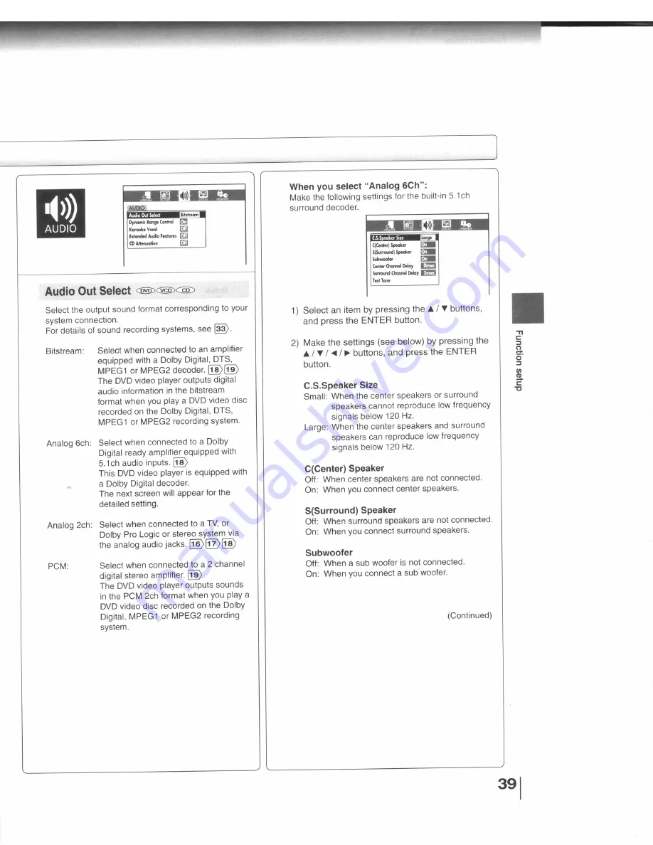 Toshiba SD-4109X Скачать руководство пользователя страница 39