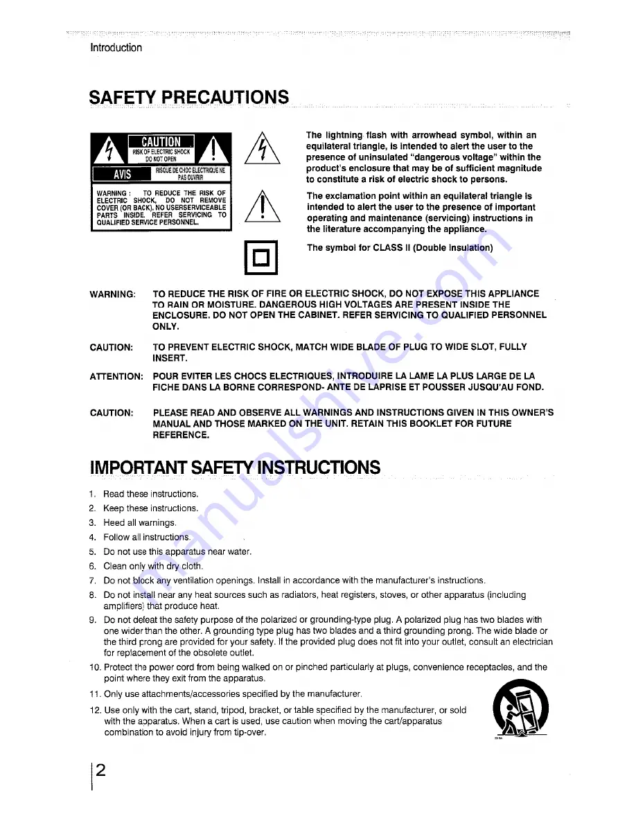 Toshiba SD-5000KC Owner'S Manual Download Page 2