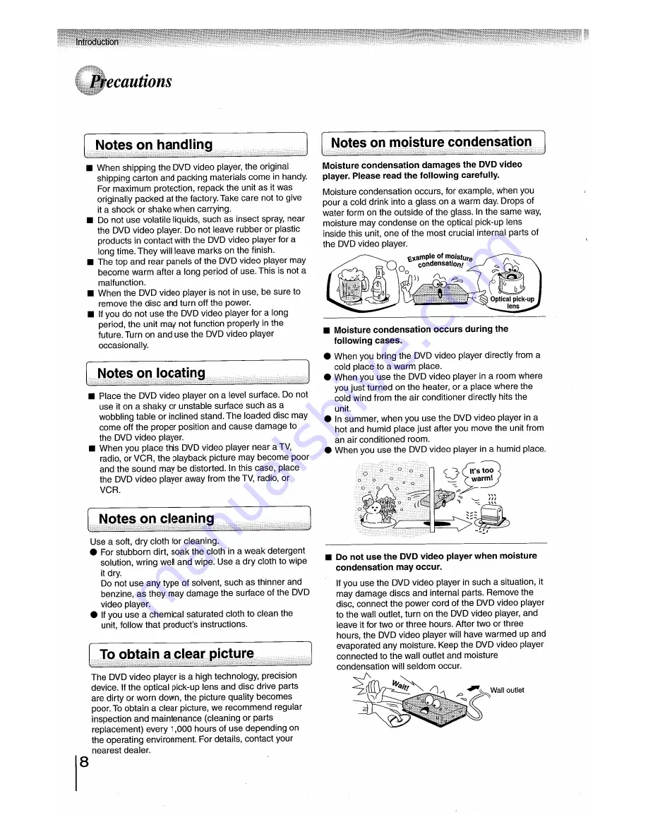 Toshiba SD-5970SC Owner'S Manual Download Page 8