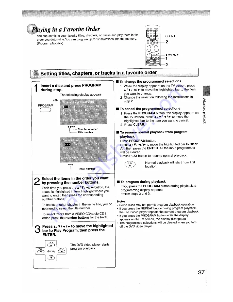 Toshiba SD-5970SC Owner'S Manual Download Page 37