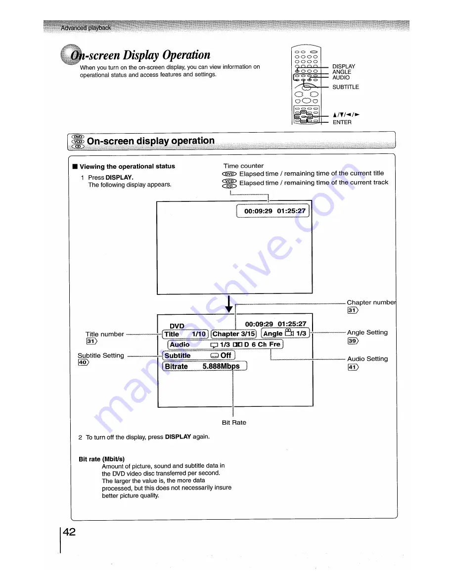 Toshiba SD-5970SC Owner'S Manual Download Page 42