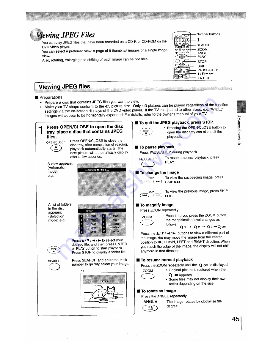 Toshiba SD-5970SC Owner'S Manual Download Page 45