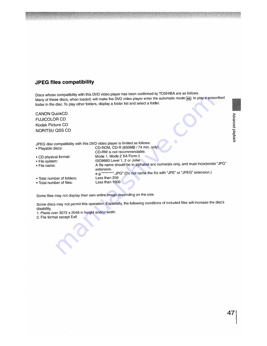 Toshiba SD-5970SC Owner'S Manual Download Page 47