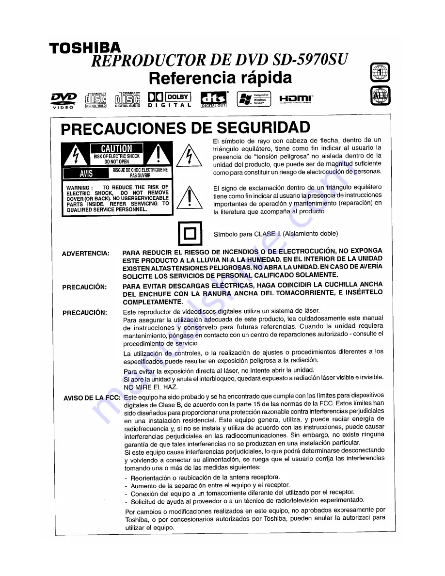 Toshiba SD-5970SC Скачать руководство пользователя страница 68