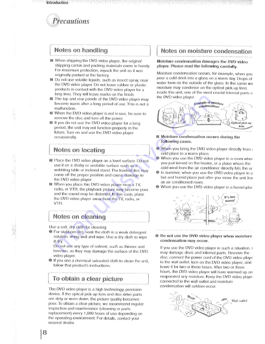 Toshiba SD-K350Y Owner'S Manual Download Page 8