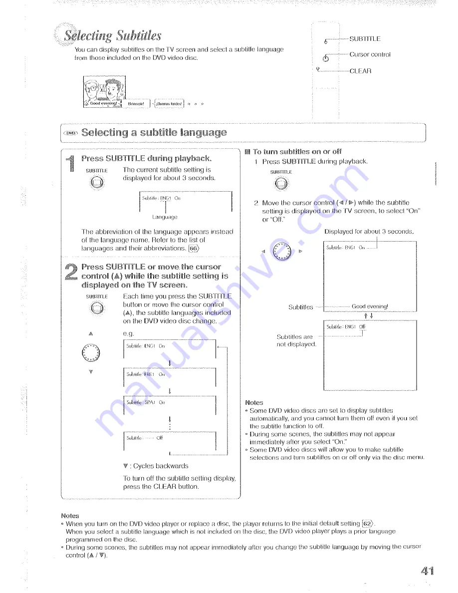 Toshiba SD-K350Y Owner'S Manual Download Page 41