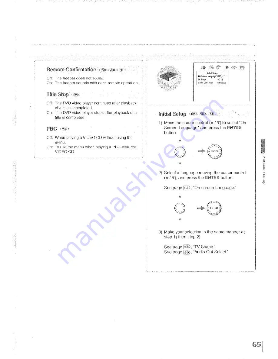 Toshiba SD-K350Y Owner'S Manual Download Page 65