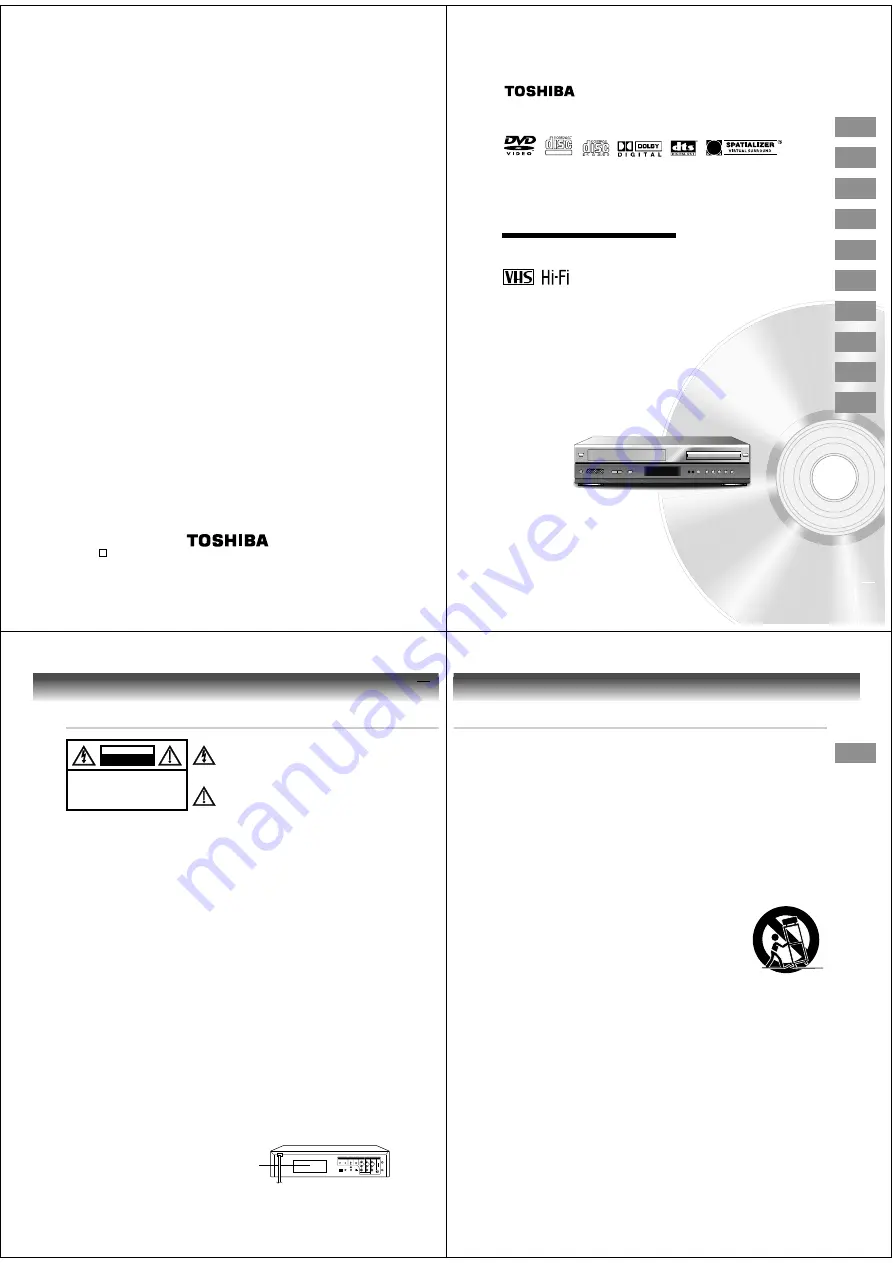 Toshiba SD-V280CA Скачать руководство пользователя страница 2