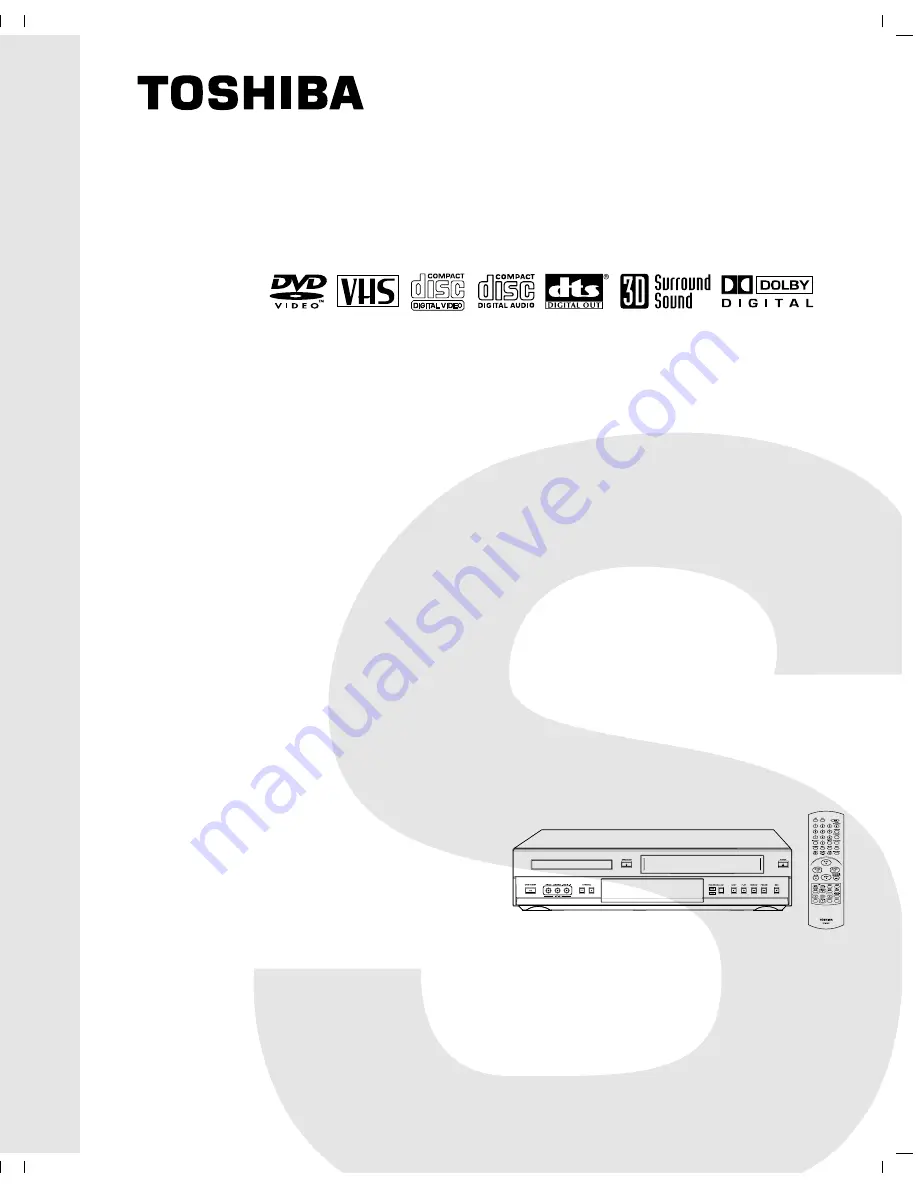 Toshiba SD-V290 Service Manual Download Page 1