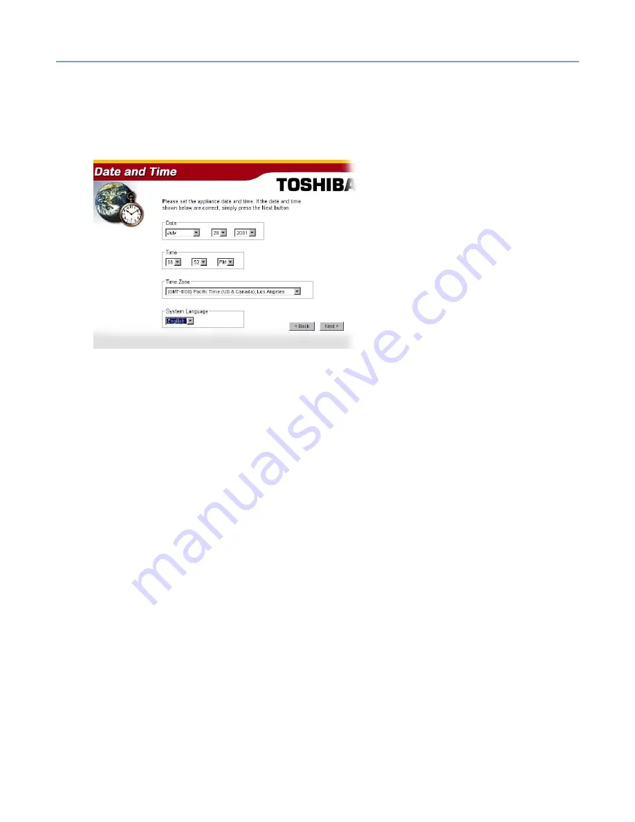 Toshiba SG20 - Magnia - Web Server Скачать руководство пользователя страница 35