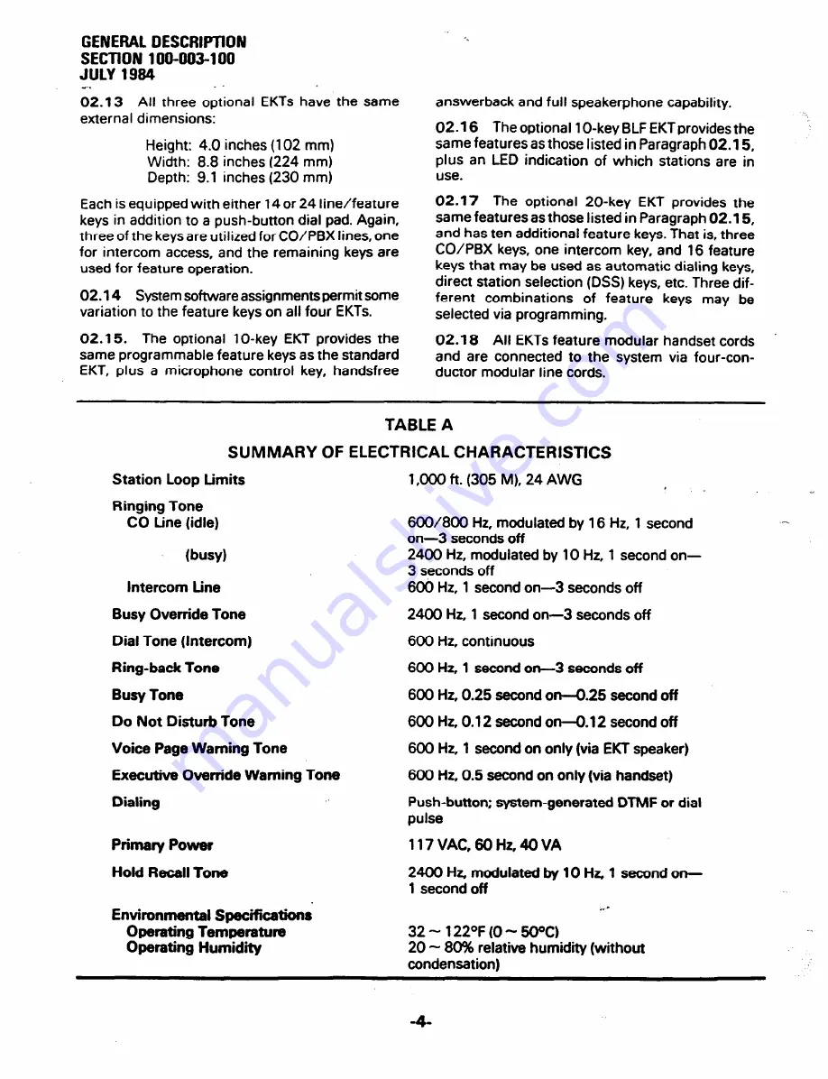 Toshiba Strata S Installation And Maintenance Manual Download Page 8