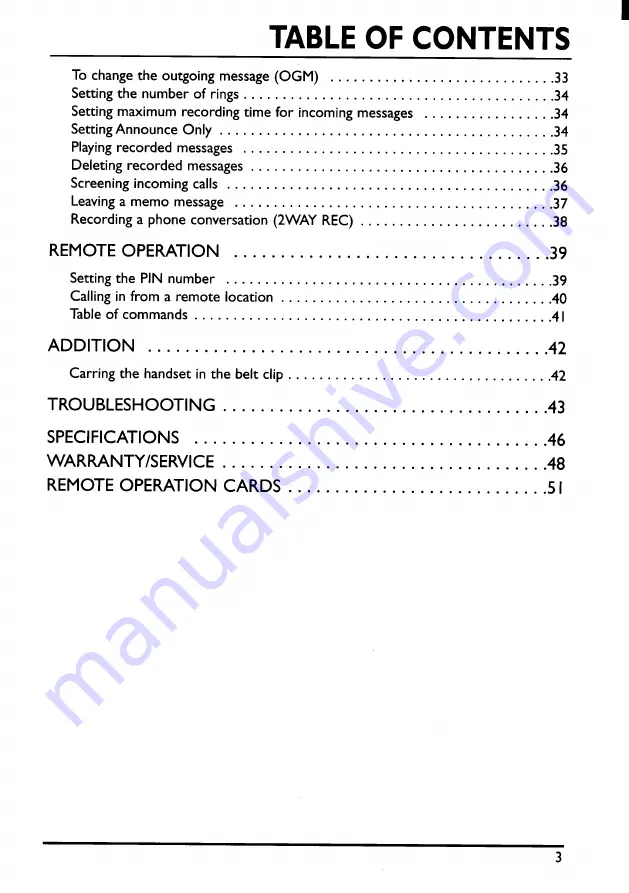 Toshiba SX-2908BK Owner'S Manual Download Page 5