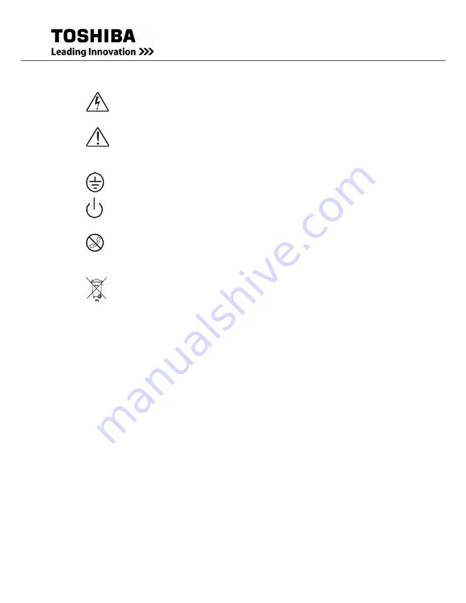 Toshiba T1000 Series Installation And Operation Manual Download Page 19