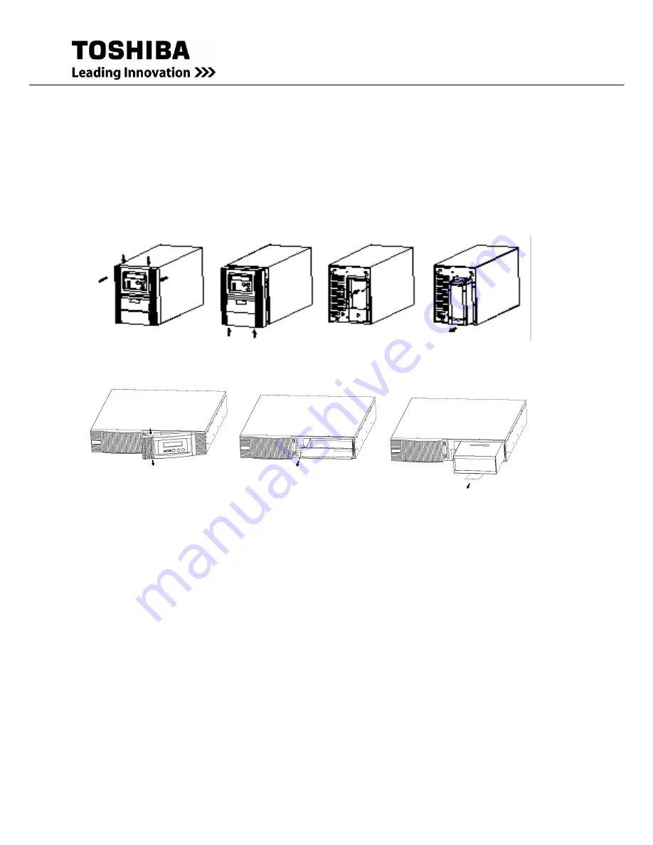 Toshiba T1000 Series Installation And Operation Manual Download Page 48