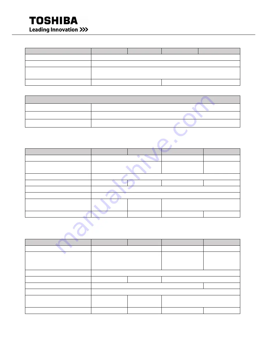 Toshiba T1000 Series Installation And Operation Manual Download Page 51