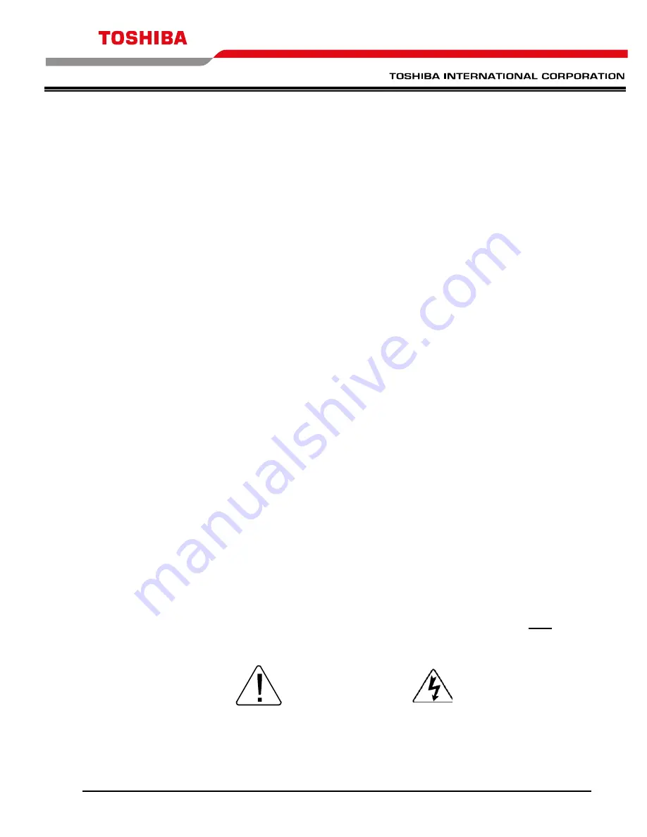 Toshiba T300MVi MEDIUM VOLTAGE Instruction Manual Download Page 14