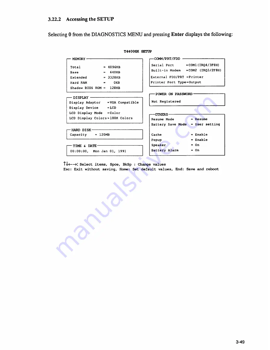 Toshiba T4400SXC Maintenance Manual Download Page 79