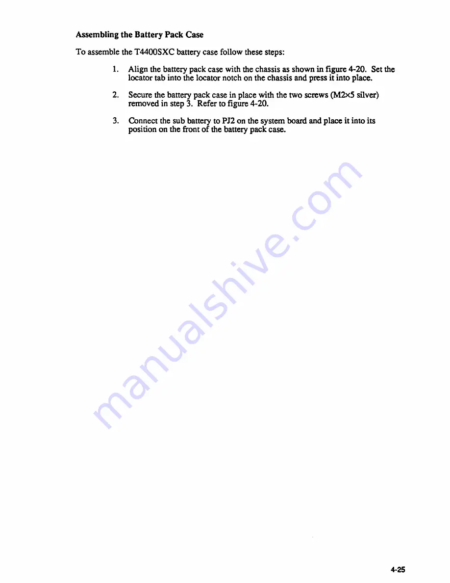 Toshiba T4400SXC Maintenance Manual Download Page 109