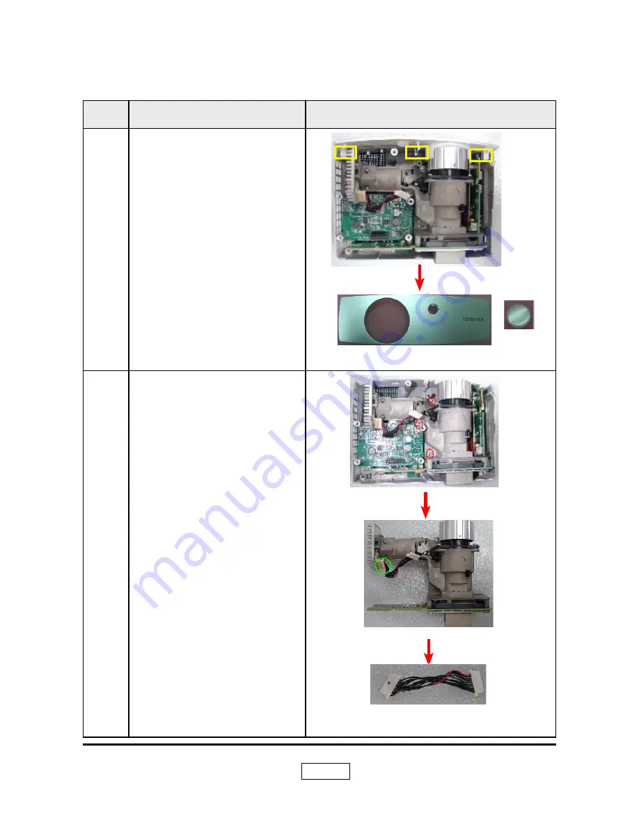 Toshiba TDP-FF1A Service Manual Download Page 15