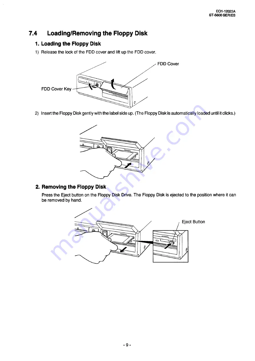 Toshiba TEC POS ST-5600 Series Owner'S Manual Download Page 15