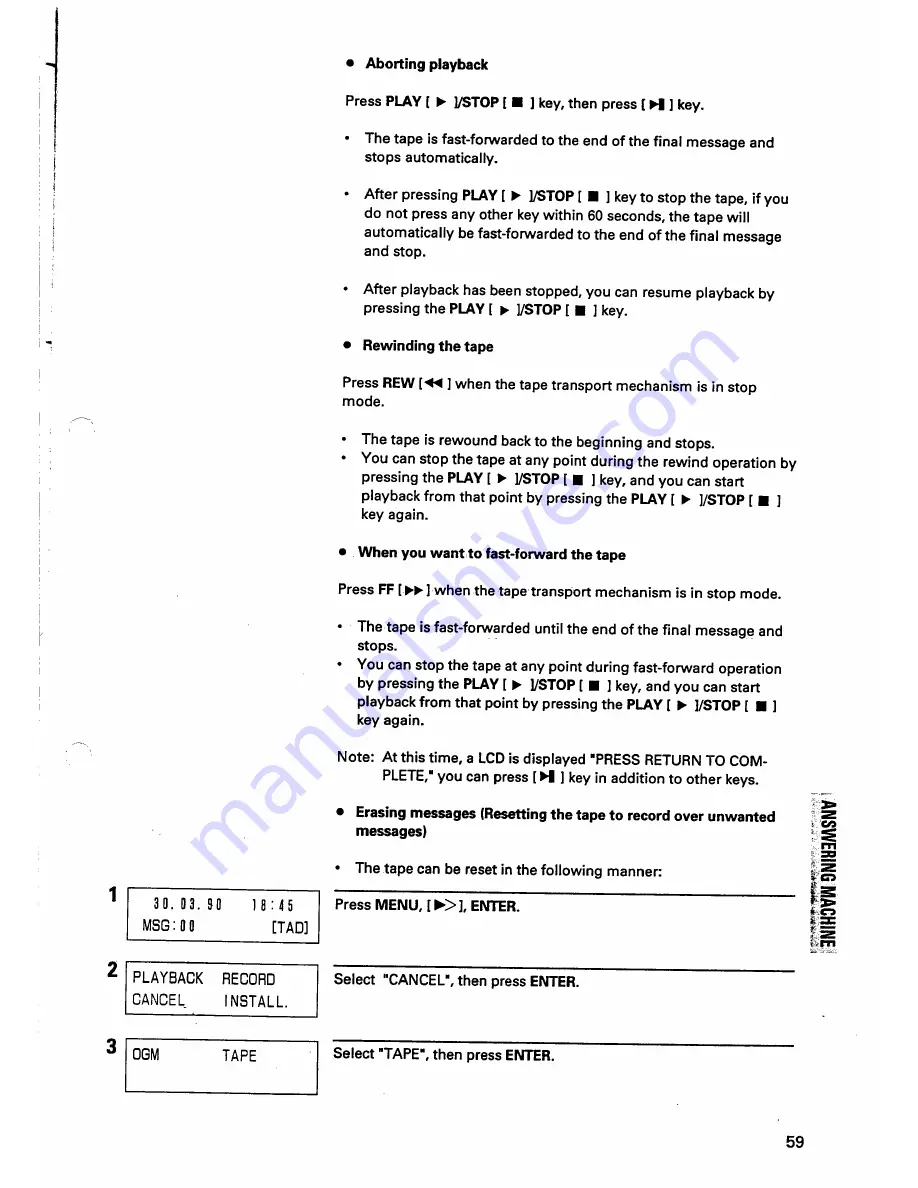 Toshiba TF 172 Скачать руководство пользователя страница 61