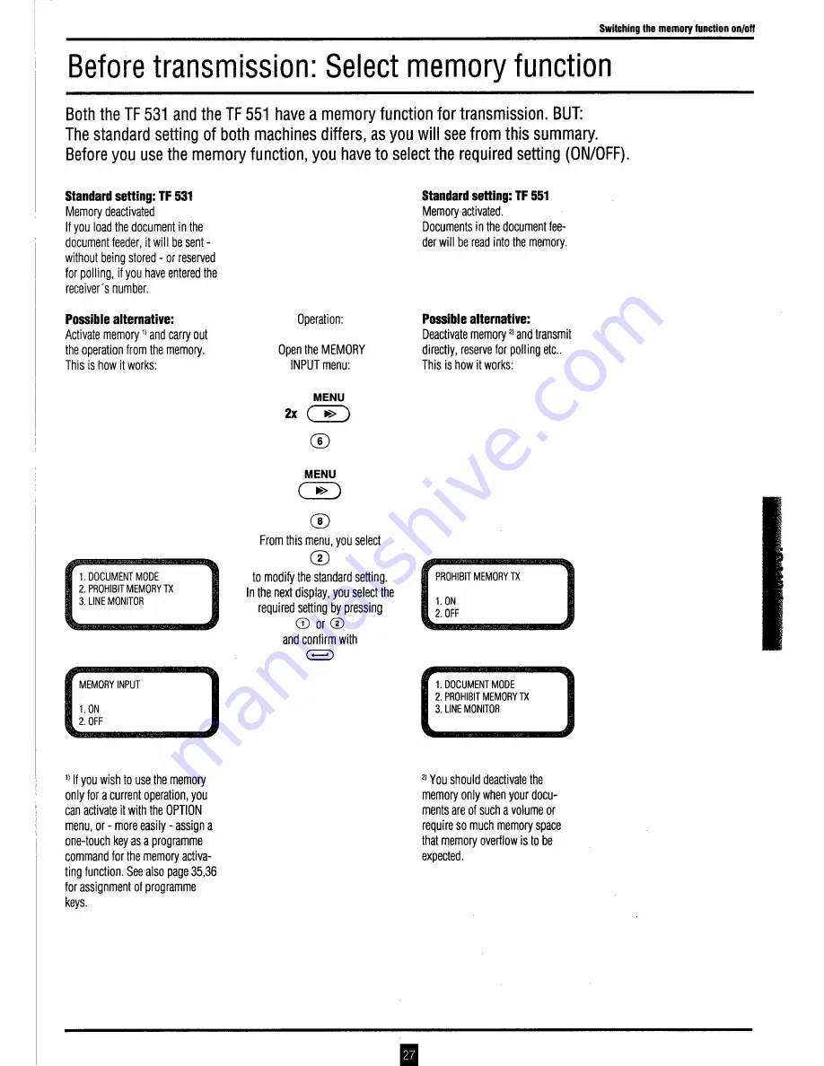 Toshiba TF 531 Instruction Manual Download Page 26