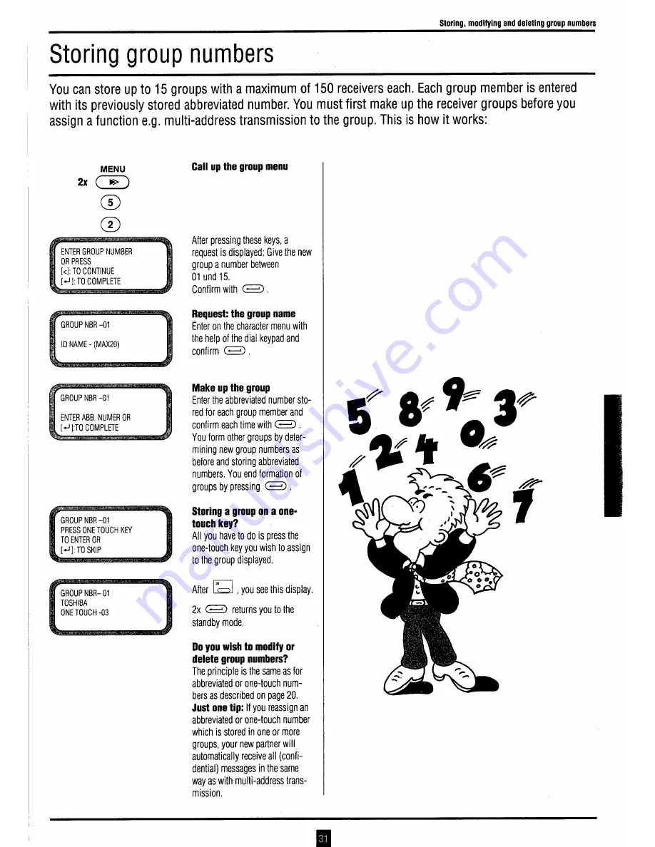 Toshiba TF 531 Instruction Manual Download Page 30