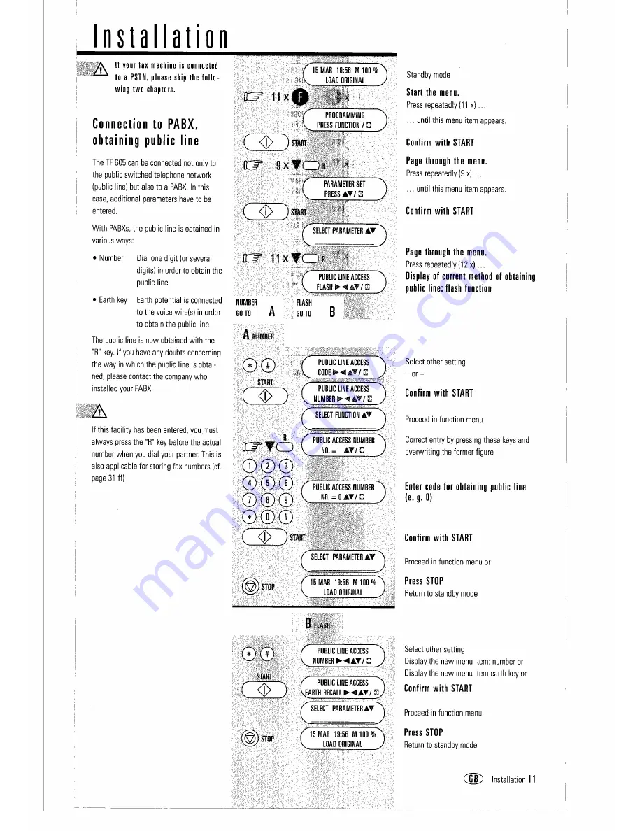 Toshiba TF 605 Скачать руководство пользователя страница 12