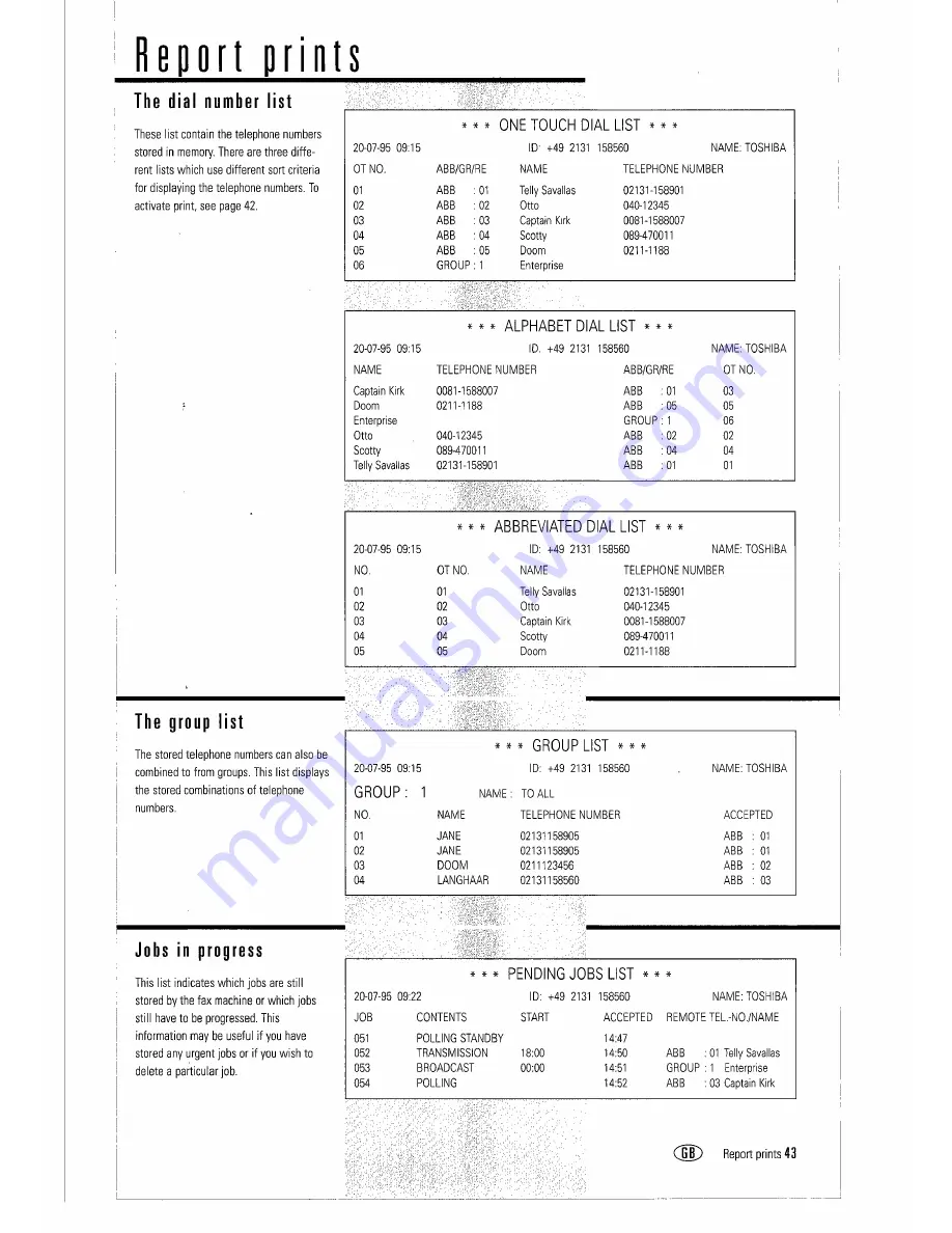 Toshiba TF 605 Скачать руководство пользователя страница 44