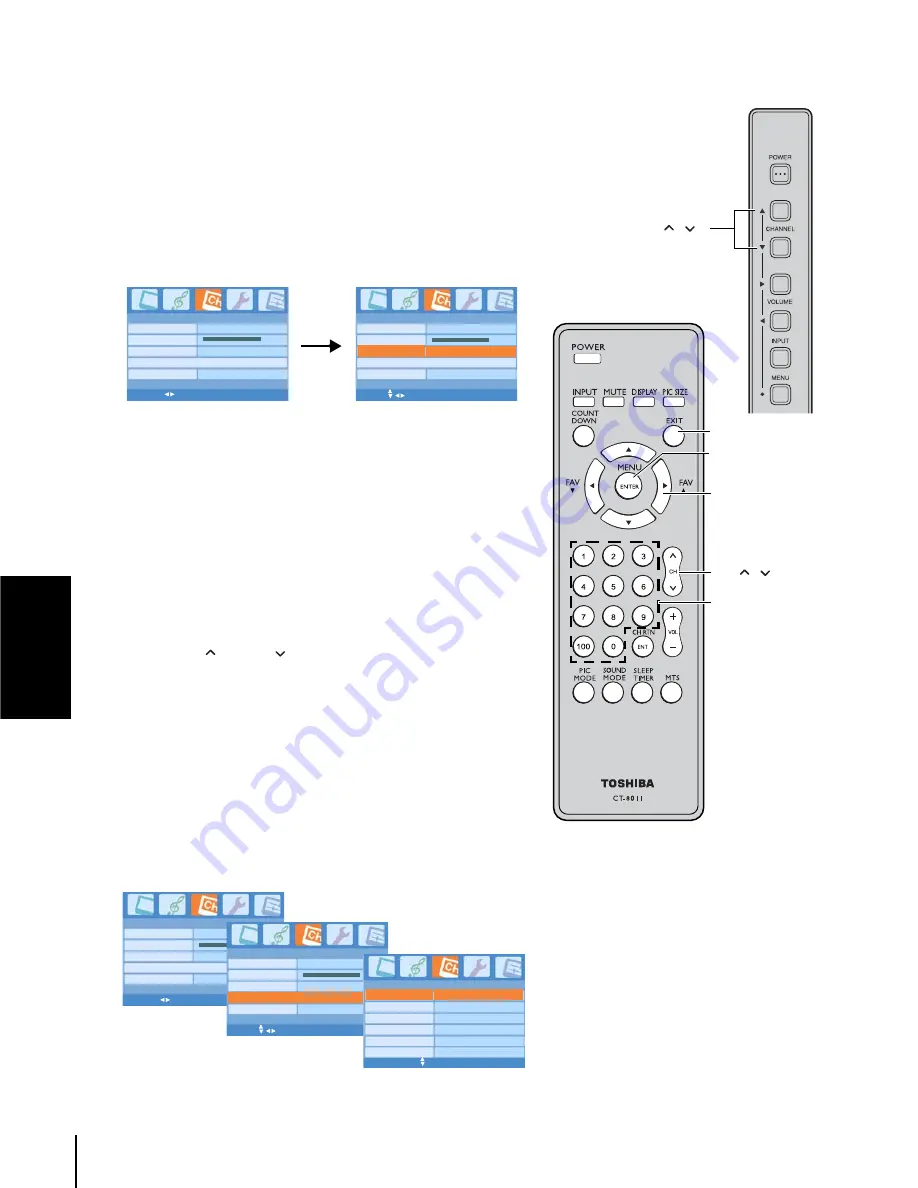 Toshiba TheaterWide 20HLK86 Скачать руководство пользователя страница 22