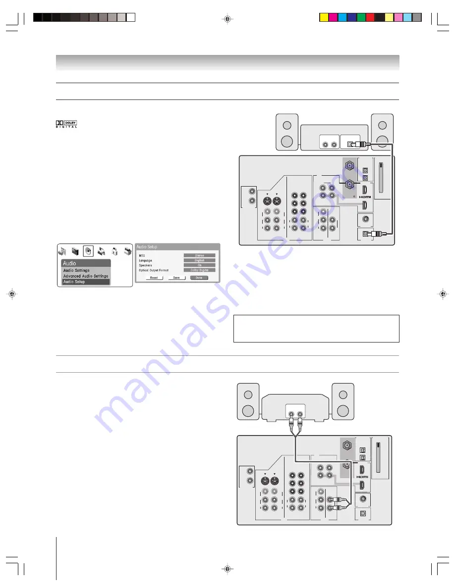 Toshiba TheaterWide 52HMX94 Скачать руководство пользователя страница 20